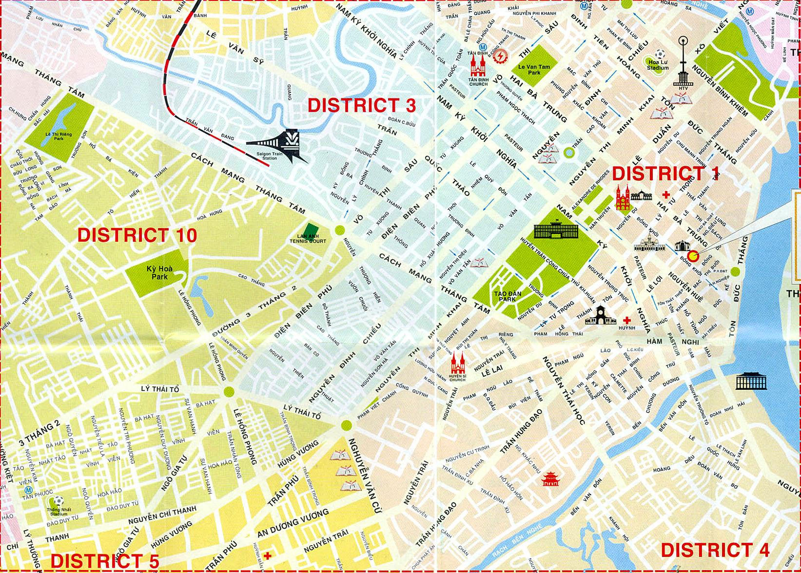 district map of ho chi minh city